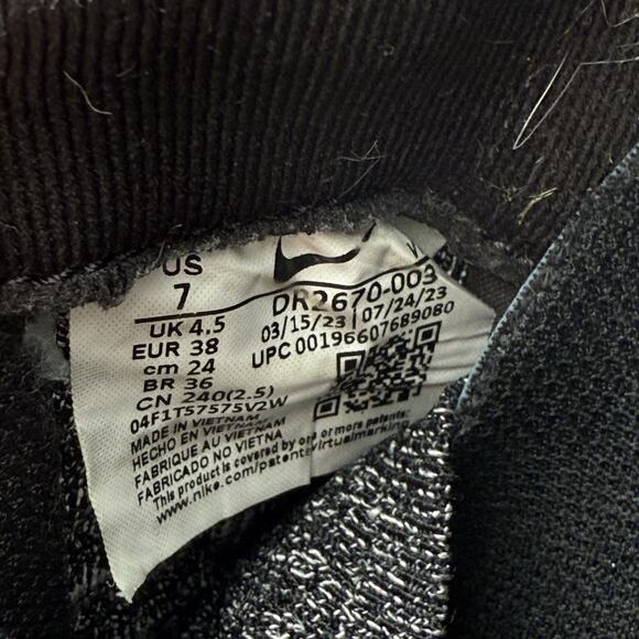 Nike React X Infinity Run 4 Oreo Athletic Sneakers DR2670-003 Womens Size 10 - Picture 9 of 9